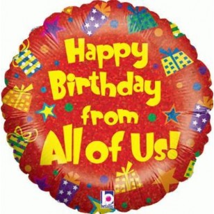 Happy Birthday From All Of Us Balloon